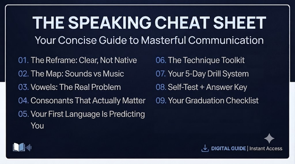 The Speaking Cheat Sheet